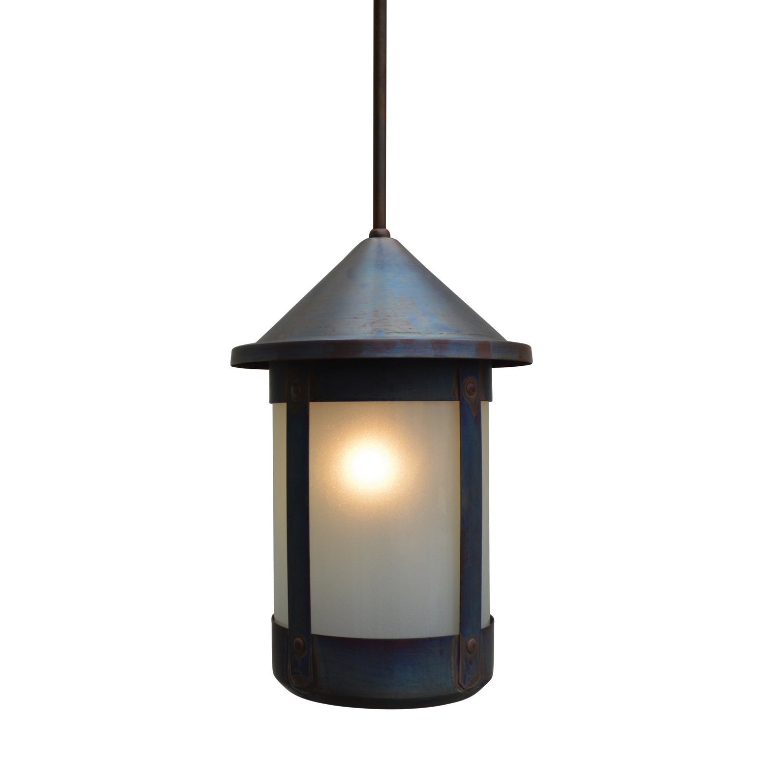 Arroyo - BSH-8F-RC - One Light Pendant - Berkeley - Raw Copper
