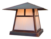 Arroyo - CC-12TWO-RC - One Light Column Mount - Carmel - Raw Copper