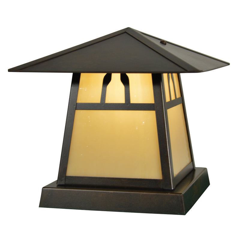 Arroyo - CC-8BTN-BZ - One Light Column Mount - Carmel - Bronze