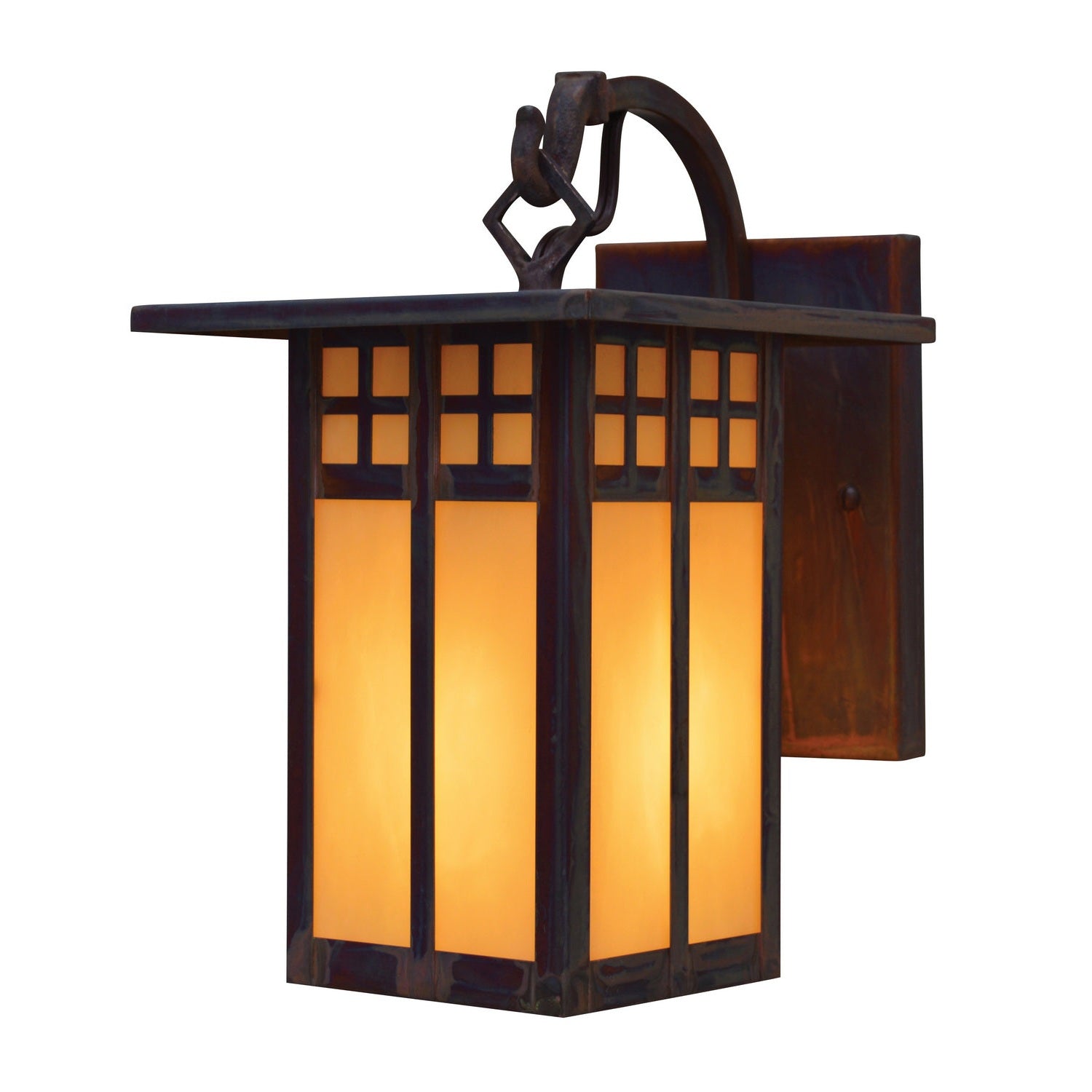 Arroyo - GB-6LTN-RC - One Light Wall Mount - Glasgow - Raw Copper