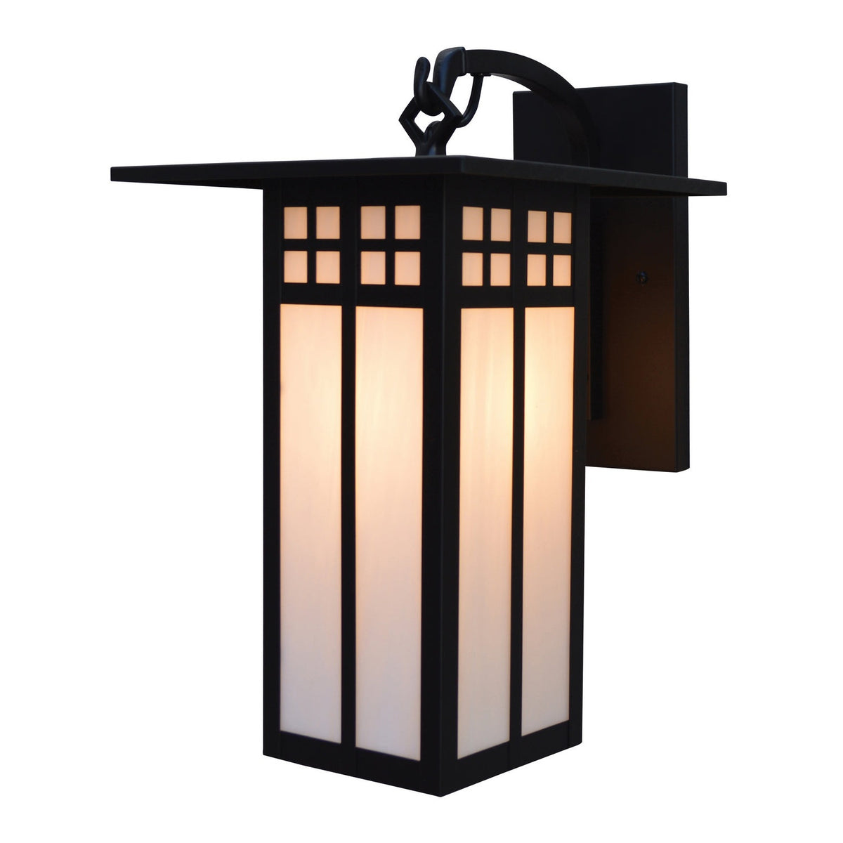 Arroyo - GB-9LWO-BK - One Light Wall Mount - Glasgow - Satin Black
