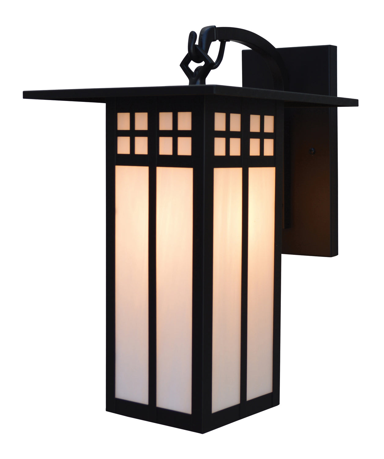 Arroyo - GB-9LWO-BK - One Light Wall Mount - Glasgow - Satin Black
