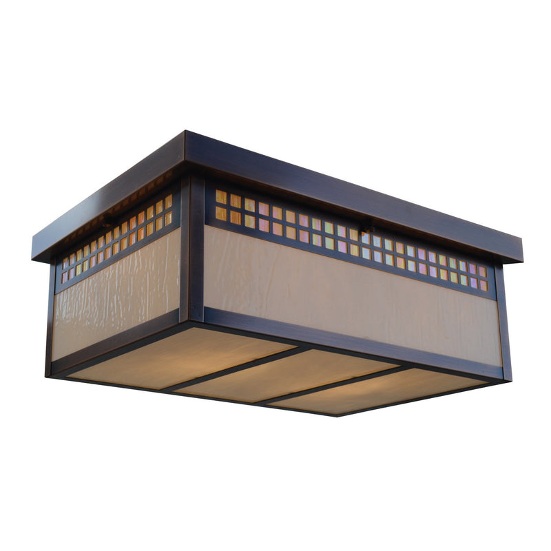 Arroyo - GCM-18GWC-AC - Two Light Flush Mount - Glasgow - Antique Copper