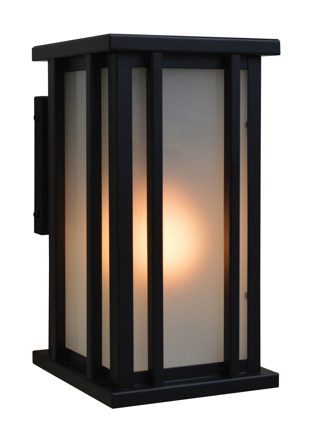 Arroyo - GLB-6F-BK - One Light Wall Mount - Glencoe - Satin Black