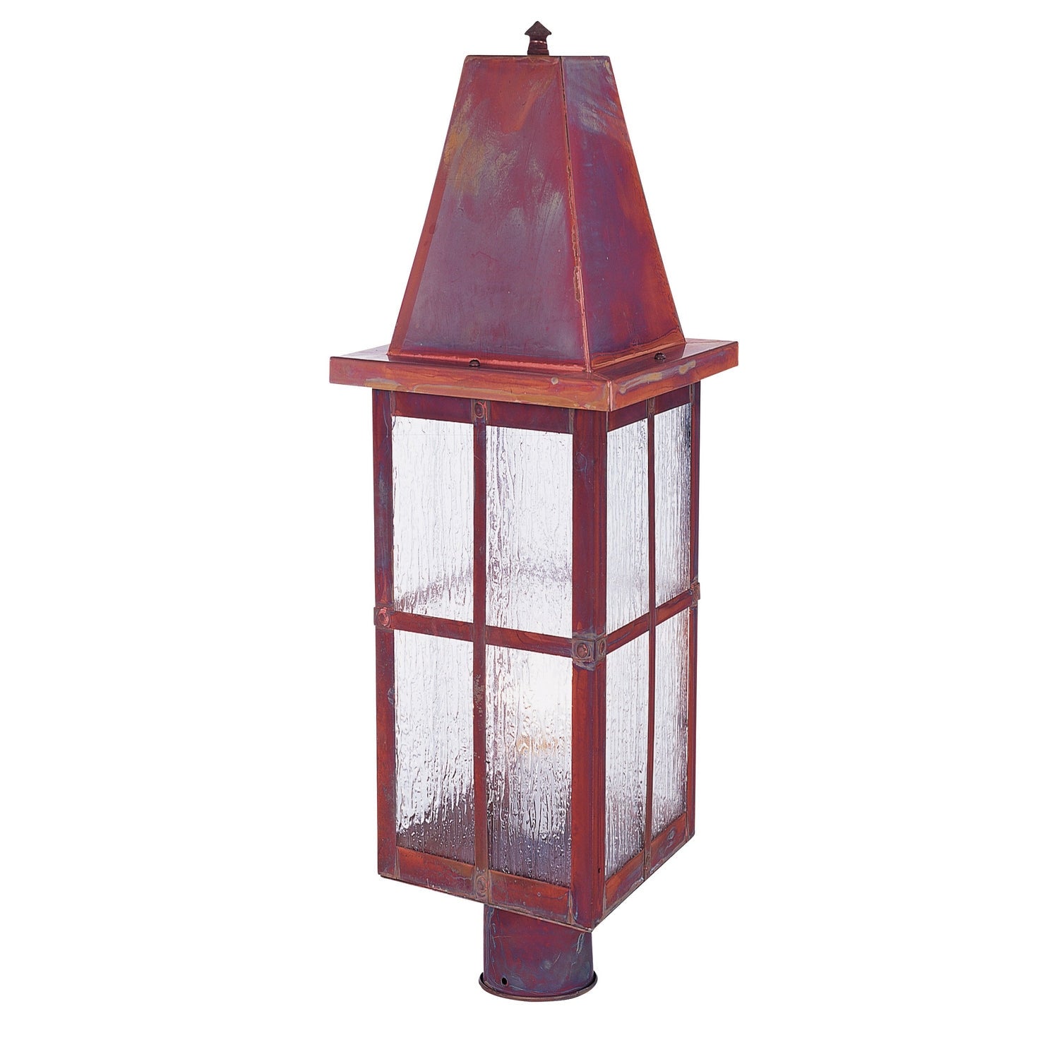 Arroyo - HP-8LRM-RC - One Light Post Mount - Hartford - Raw Copper