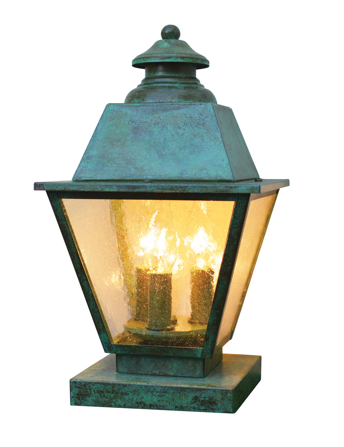 Arroyo - INC-8MRCS-VP - Three Light Column Mount - Inverness - Verdigris Patina
