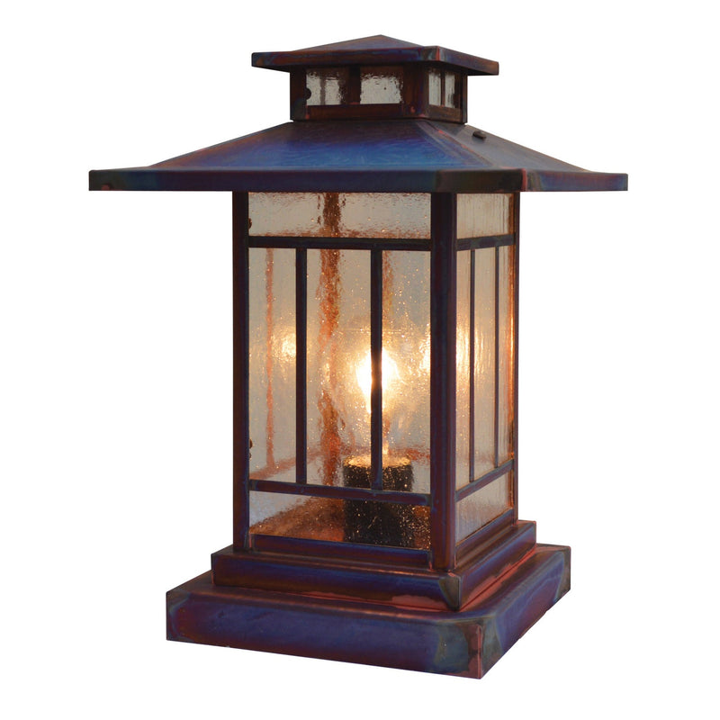 Arroyo - KC-9CS-RC - One Light Column Mount - Kennebec - Raw Copper