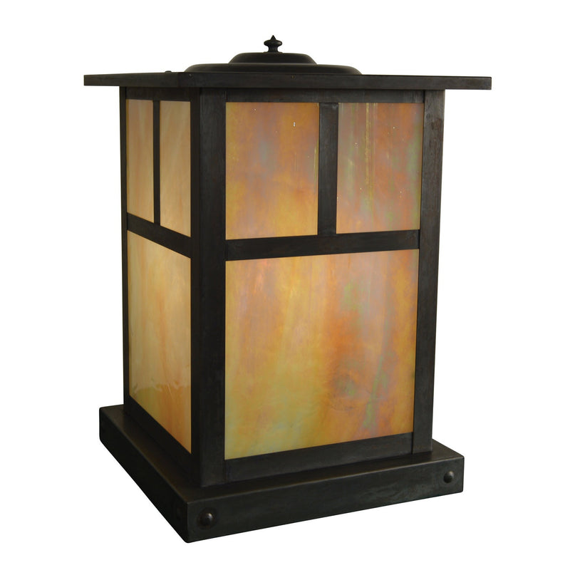 Arroyo - MC-10TGW-MB - One Light Column Mount - Mission - Mission Brown