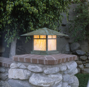 Arroyo - MC-20TGW-VP - One Light Column Mount - Monterey - Verdigris Patina