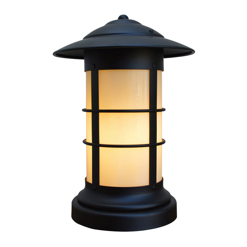 Arroyo - NC-9LOF-BK - One Light Column Mount - Newport - Satin Black
