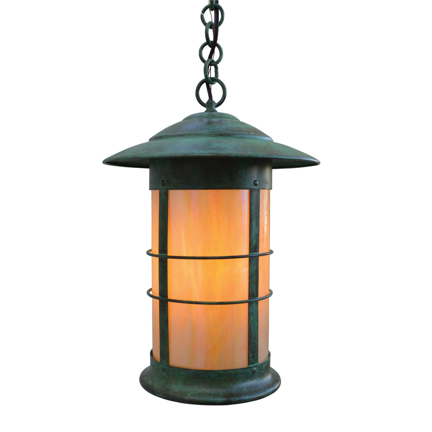 Arroyo - NH-14LGW-VP - One Light Pendant - Newport - Verdigris Patina