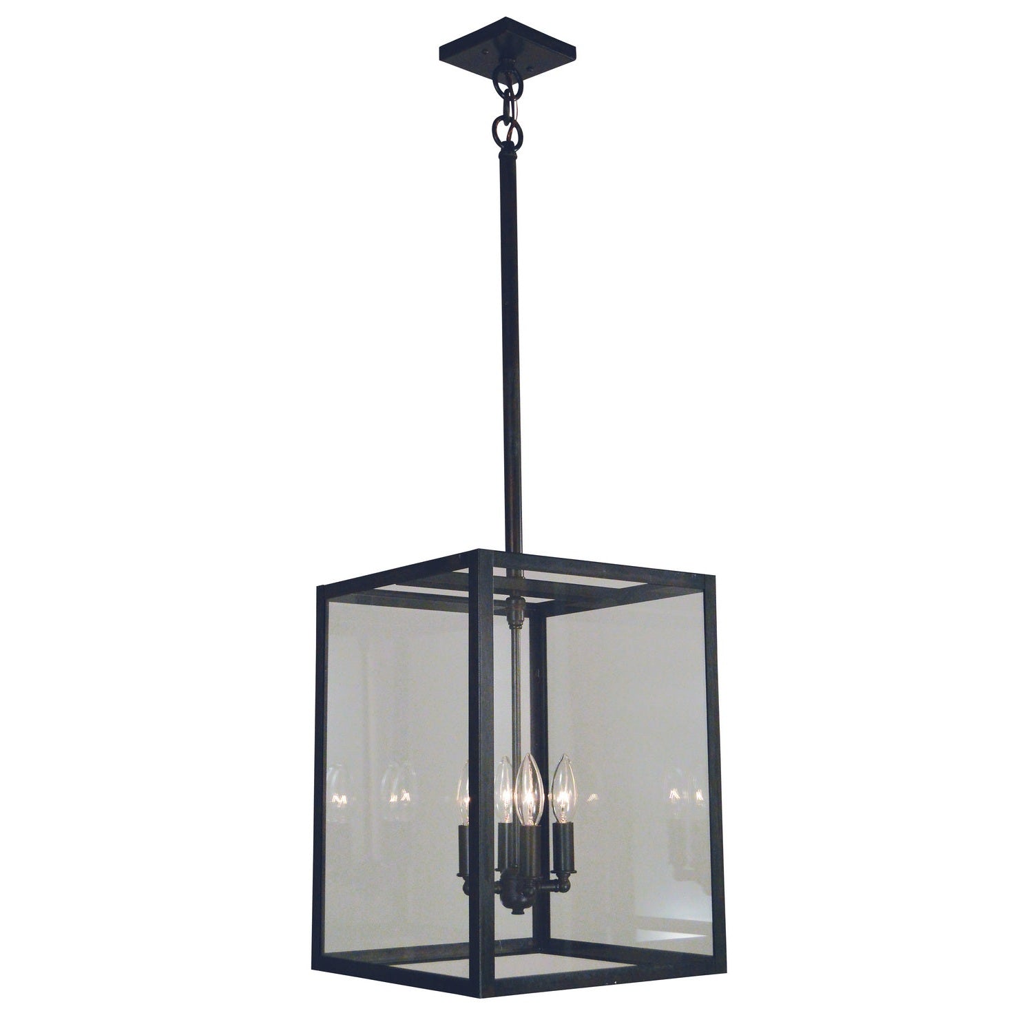 Arroyo - VISH-12CLR-BZ - Four Light Pendant - Vintage - Bronze