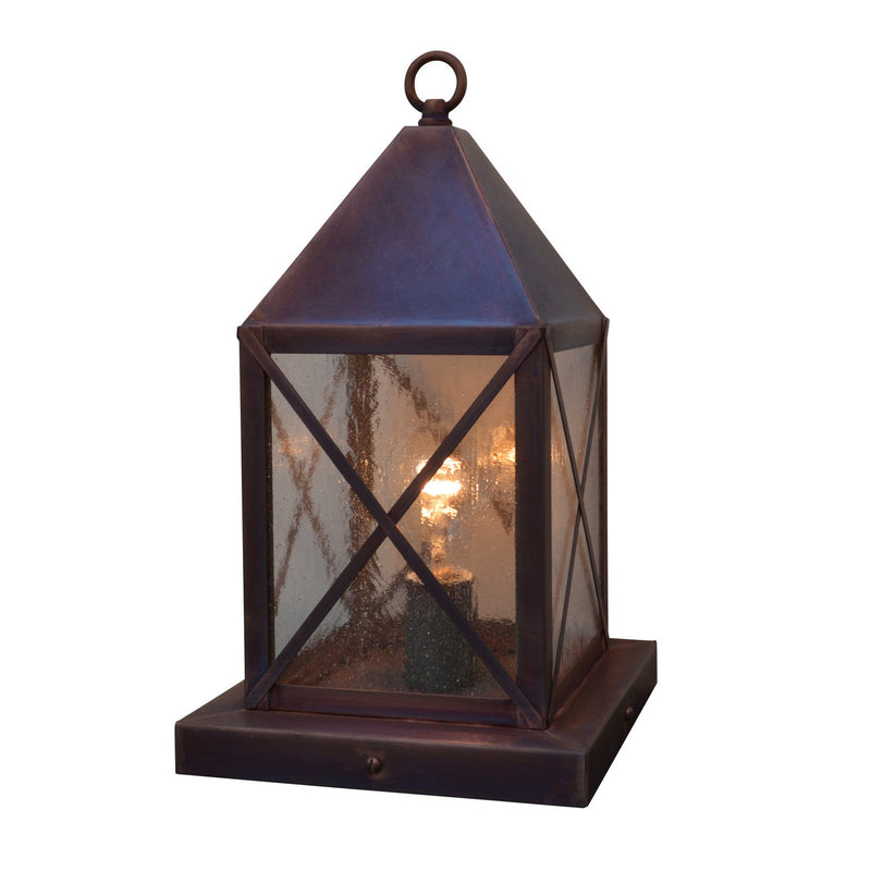 Arroyo - NOC-6CS-RC - One Light Column Mount - Nottingham - Raw Copper