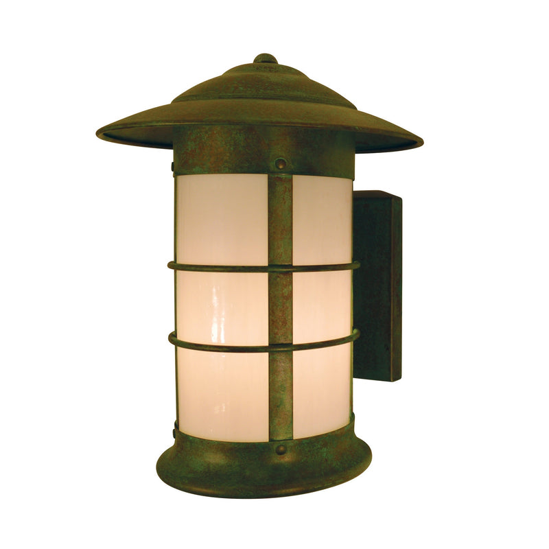 Arroyo - NS-9LWO-VP - One Light Wall Mount - Newport - Verdigris Patina
