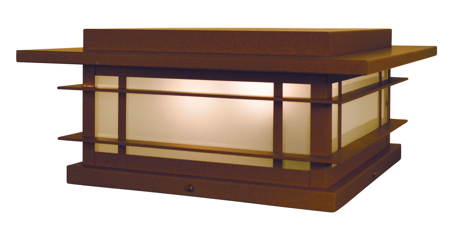 Arroyo - OPC-15F-RB - One Light Column Mount - Oak Park - Rustic Brown