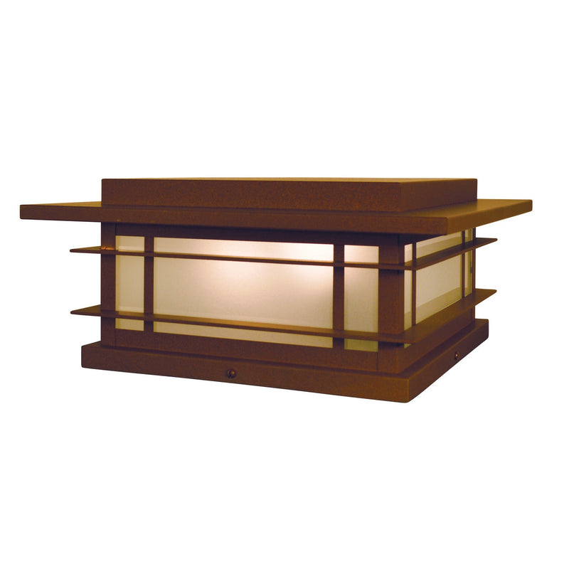 Arroyo - OPC-15F-RB - One Light Column Mount - Oak Park - Rustic Brown