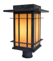 Arroyo - OPP-11CR-MB - One Light Post Mount - Oak Park - Mission Brown