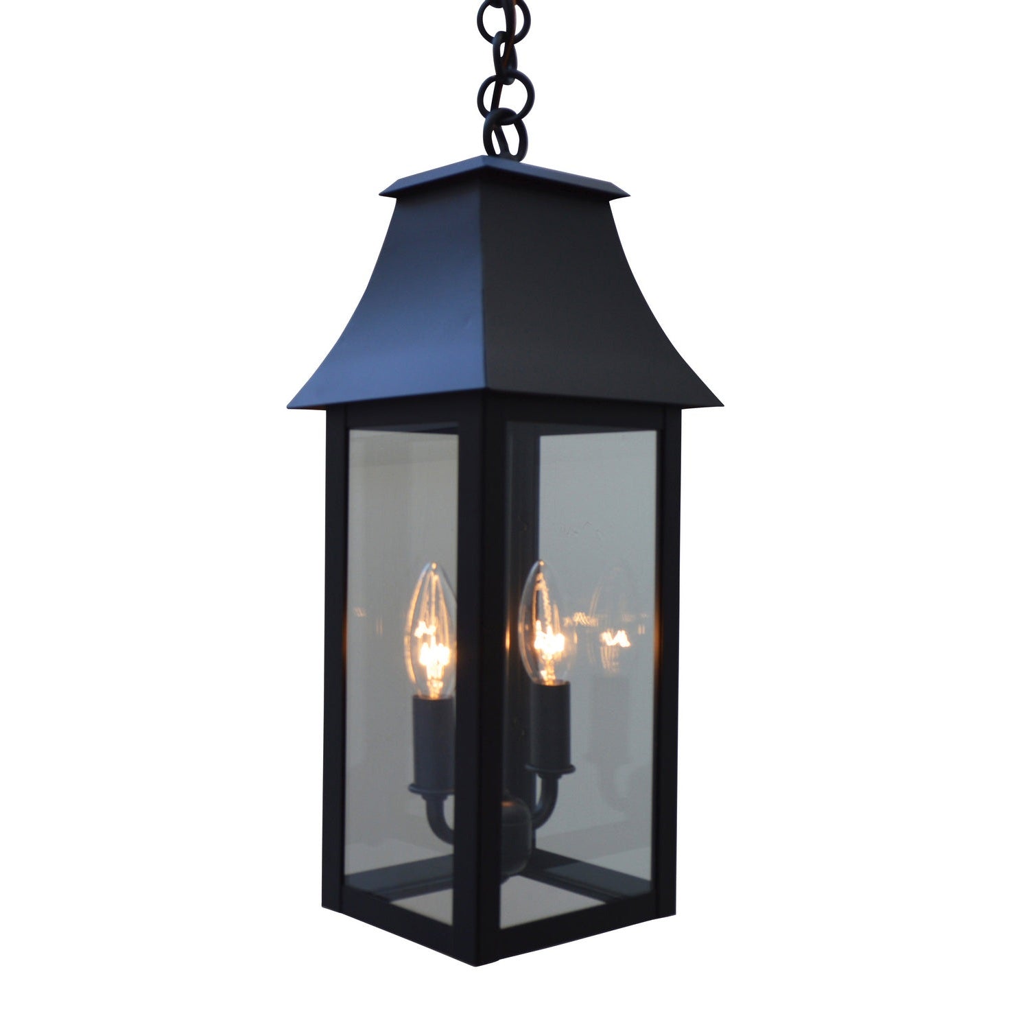 Arroyo - ORH-8CLR-BK - Two Light Pendant - Orpington - Satin Black