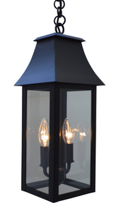 Arroyo - ORH-8CLR-BK - Two Light Pendant - Orpington - Satin Black