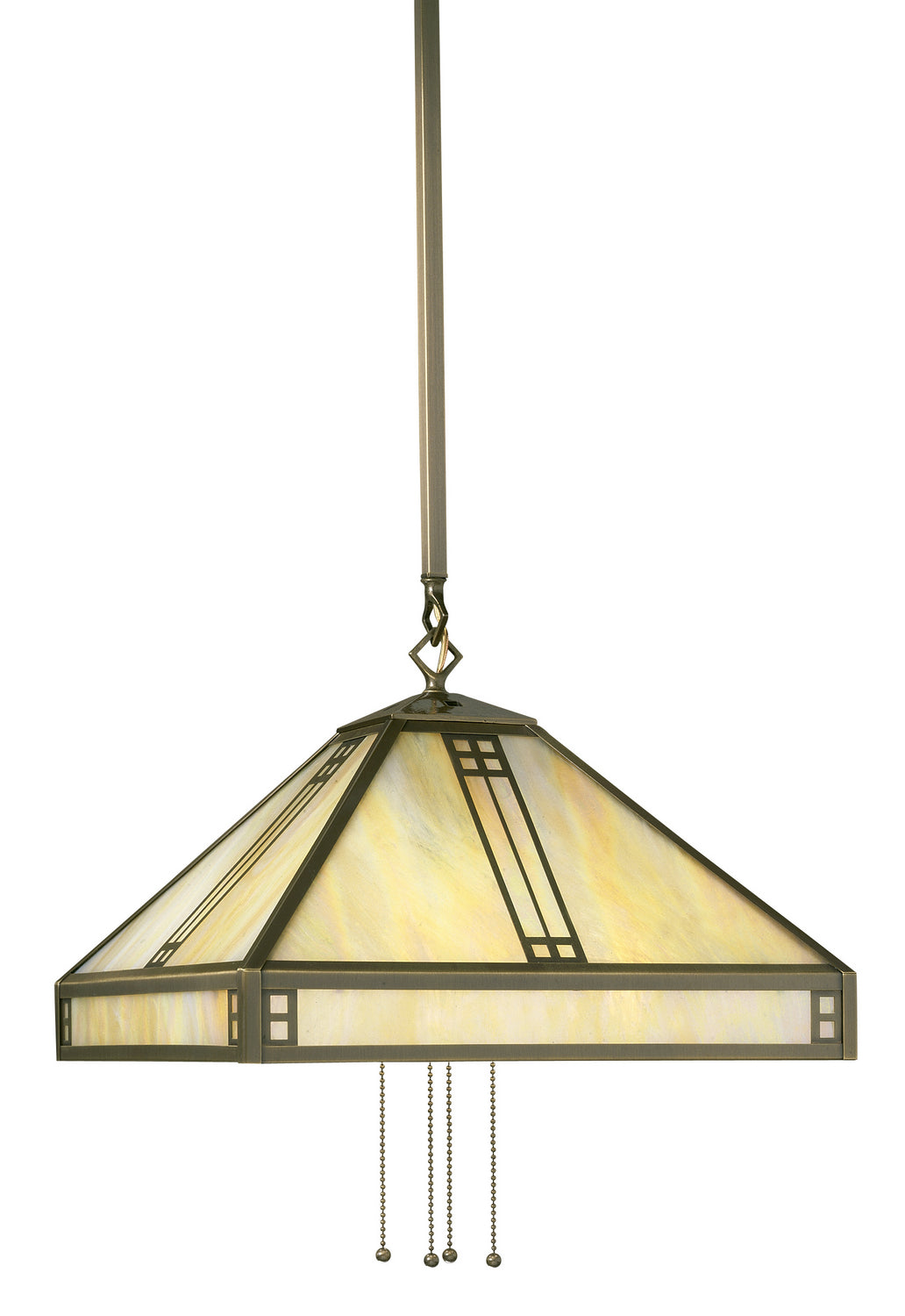 Arroyo - PSH-15GW-AB - Four Light Pendant - Prairie - Antique Brass