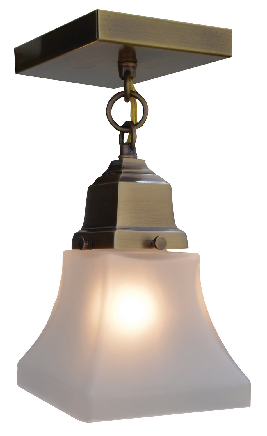 Arroyo - RCM-1-AB - One Light Ceiling Mount - Ruskin - Antique Brass