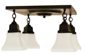 Arroyo - RCM-4-BZ - Four Light Ceiling Mount - Ruskin - Bronze