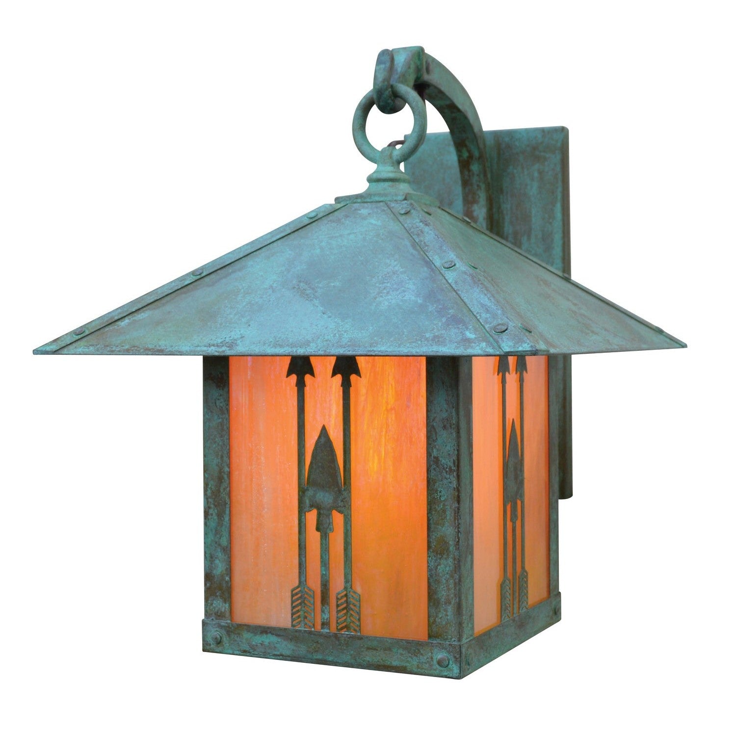 Arroyo - TRB-12ARGW-VP - One Light Wall Mount - Timber Ridge - Verdigris Patina
