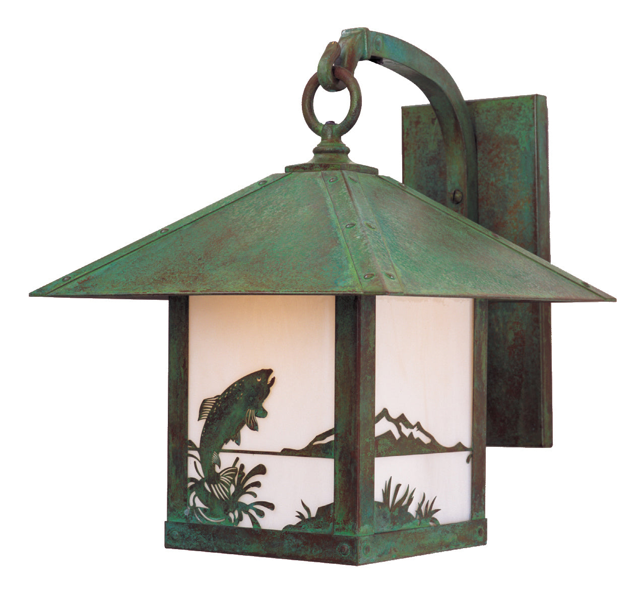 Arroyo - TRB-9TRWO-VP - One Light Wall Mount - Timber Ridge - Verdigris Patina