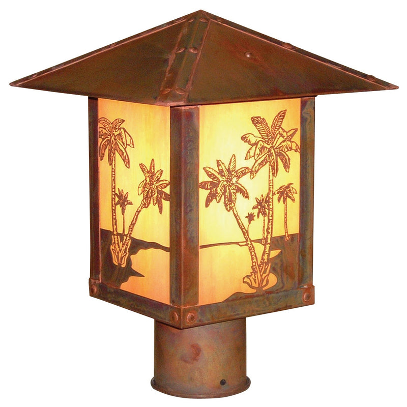 Arroyo - TRP-16PTGW-RC - One Light Post Mount - Timber Ridge - Raw Copper
