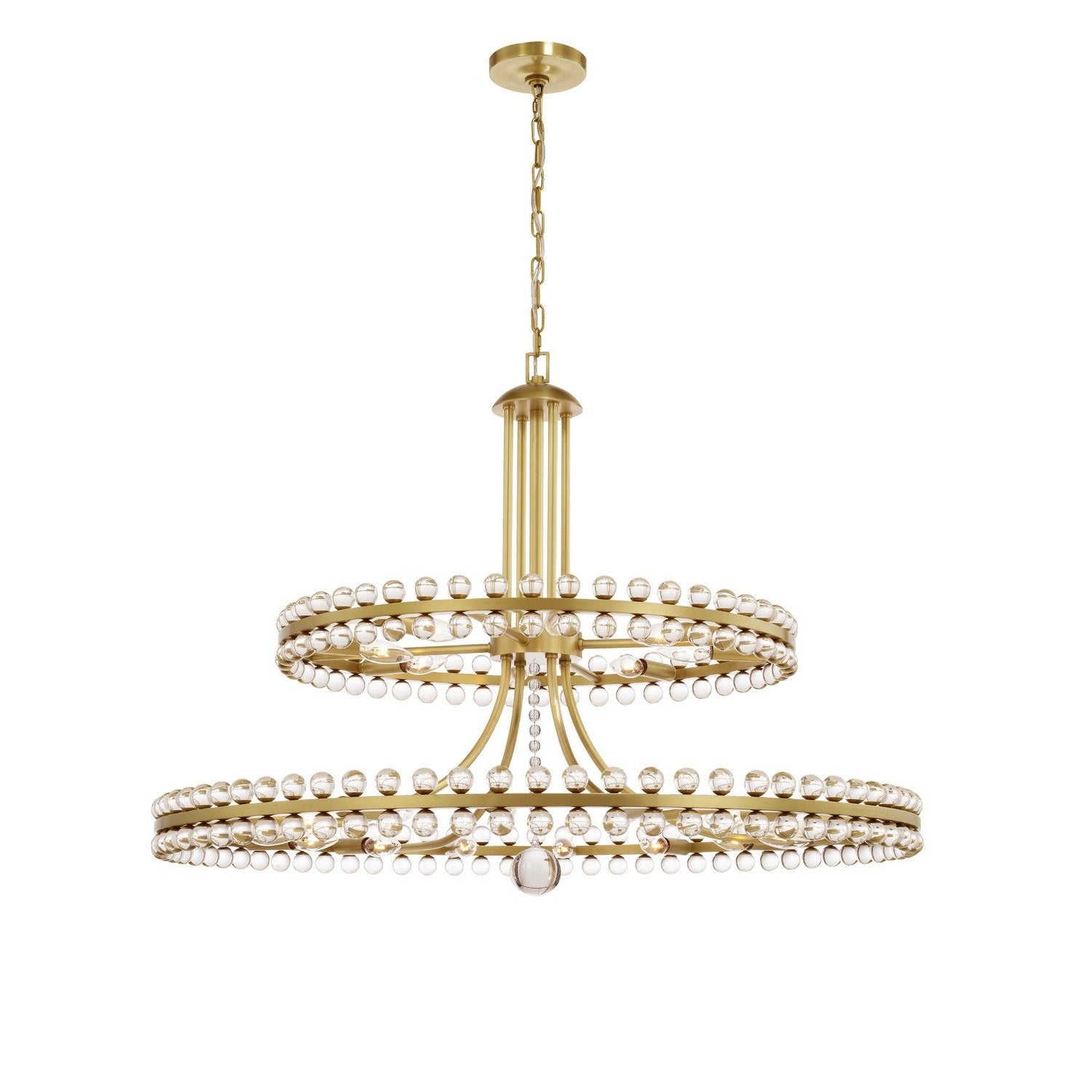 Crystorama - CLO-8890-AG - 24 Light Chandelier - Clover - Aged Brass