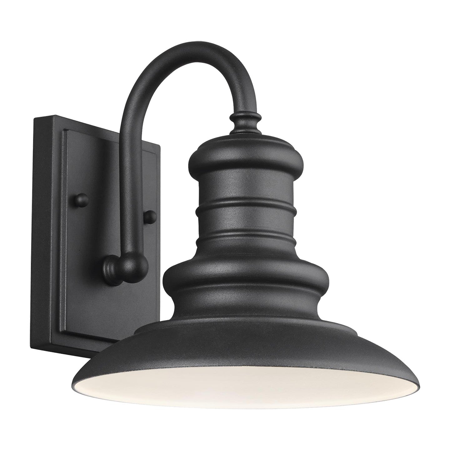 Generation Lighting - OL8600TXB - One Light Outdoor Wall Lantern - Redding Station - Textured Black