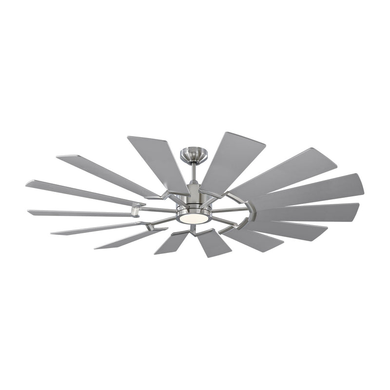 Visual Comfort Fan - 14PRR62BSD - 62``Ceiling Fan - Prairie 62 - Brushed Steel