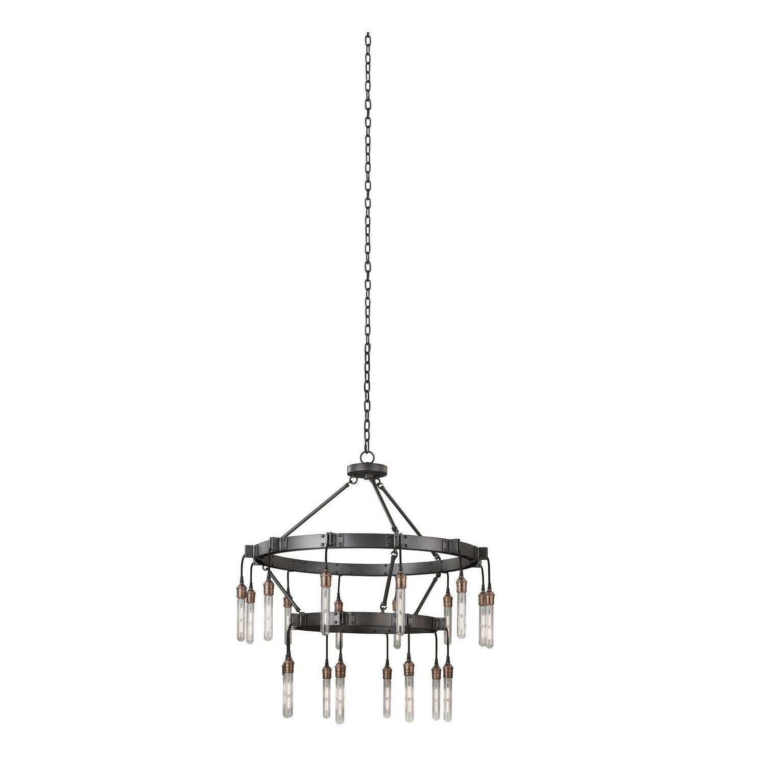 Kalco - 506272MGM - 20 Light Chandelier - Stuyvesant - Matte Gun Metal
