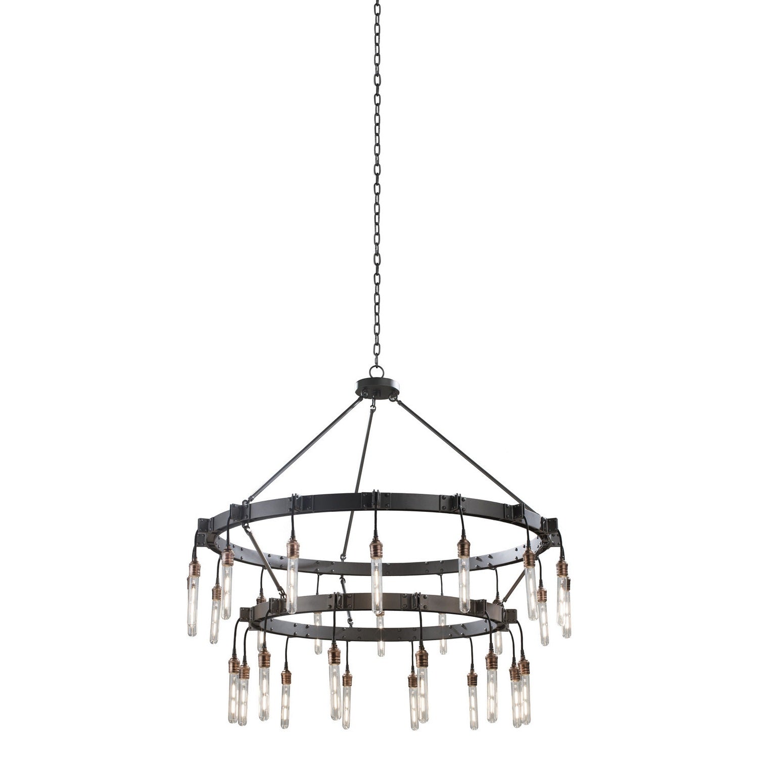 Kalco - 506273MGM - 28 Light Chandelier - Stuyvesant - Matte Gun Metal