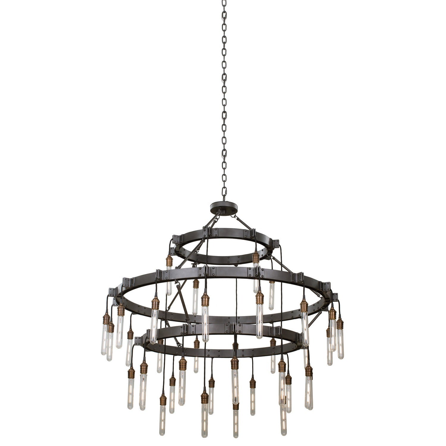 Kalco - 506274MGM - 36 Light Chandelier - Stuyvesant - Matte Gun Metal