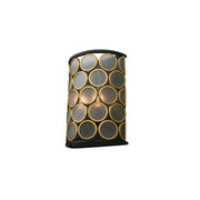 Kalco - 507920BMG - Two Light Wall Sconce - Corsa - Matte Black w Gold