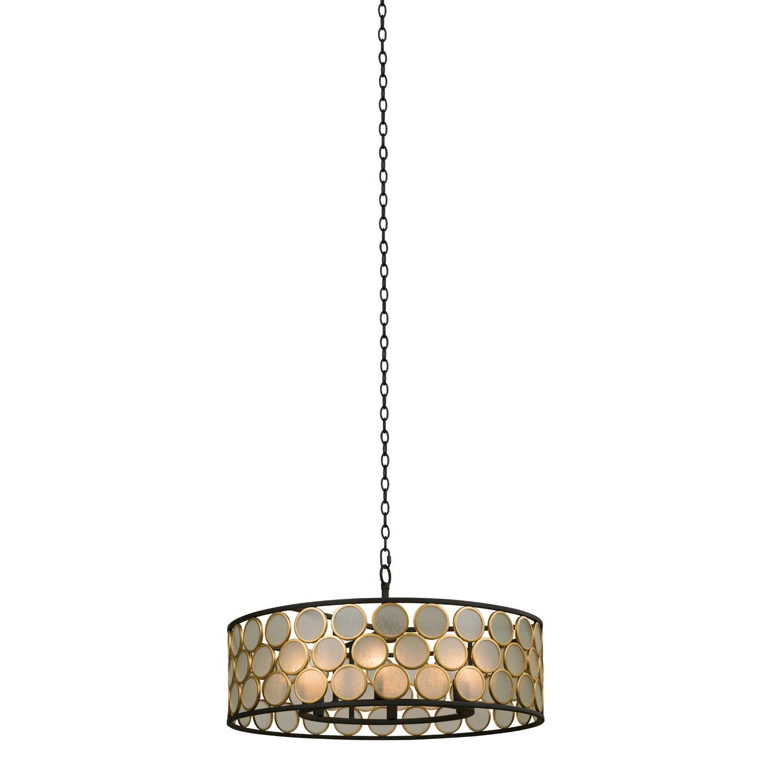 Kalco - 507950BMG - Six Light Pendant - Corsa - Matte Black w Gold