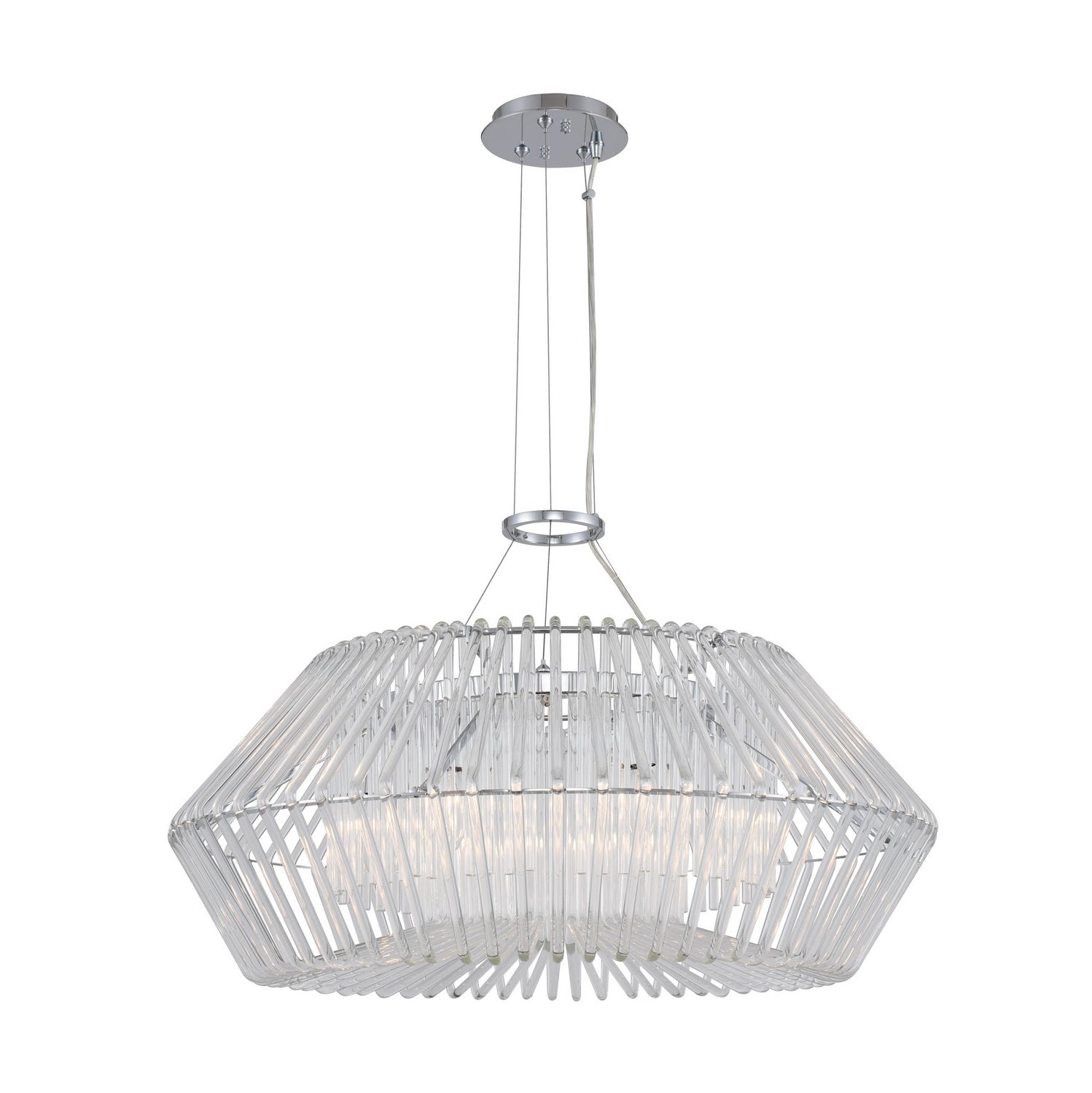 Kalco - 508452CH - Six Light Pendant - Taza - Chrome