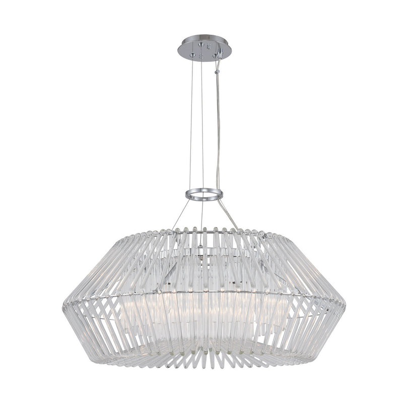 Kalco - 508452CH - Six Light Pendant - Taza - Chrome