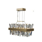 Allegri - 030251-038 - LED Island Pendant - Glacier - Brushed Champagne Gold
