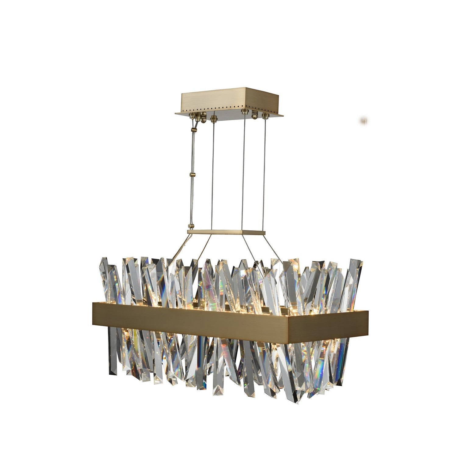 Allegri - 030251-038 - LED Island Pendant - Glacier - Brushed Champagne Gold