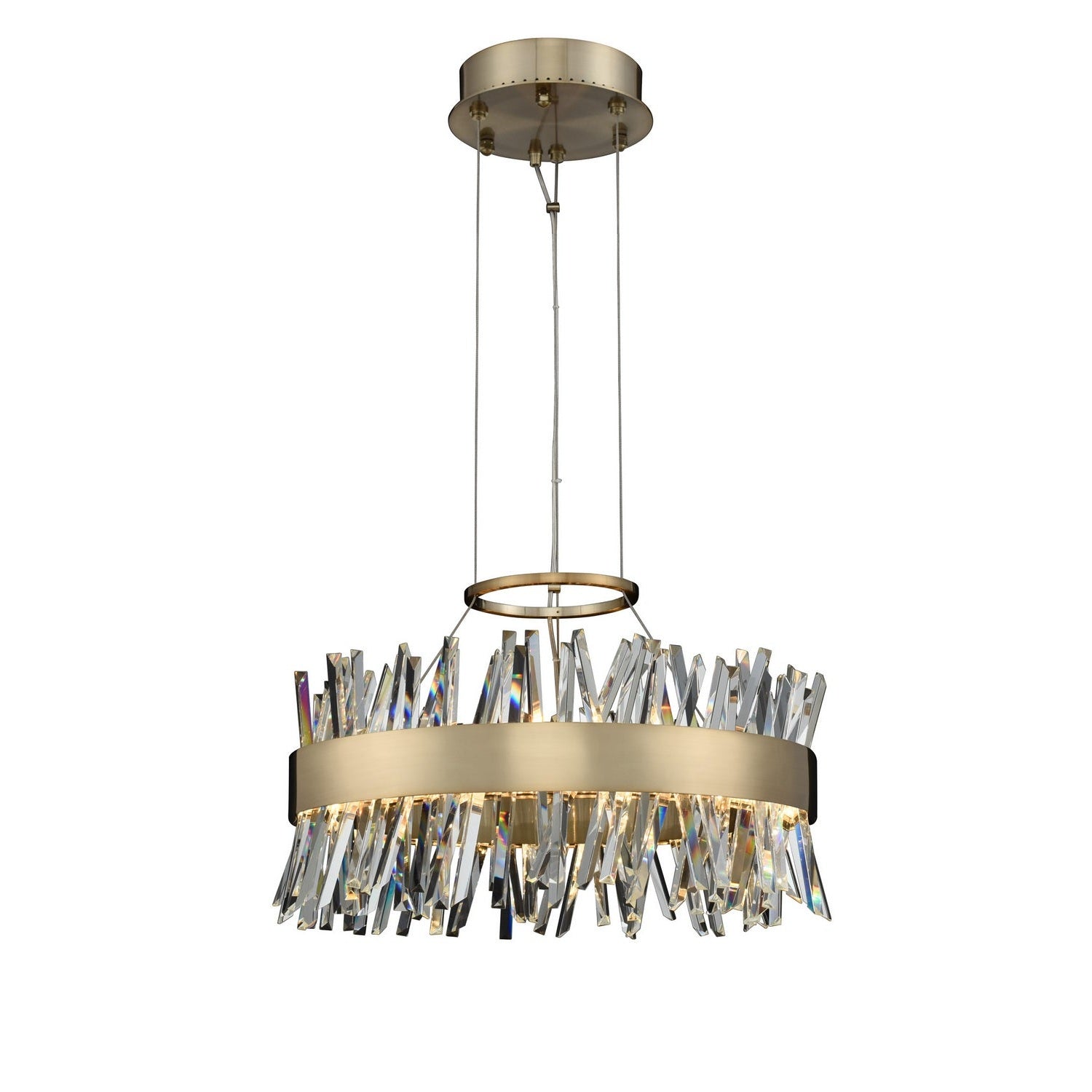 Allegri - 030253-038 - LED Pendant - Glacier - Brushed Champagne Gold