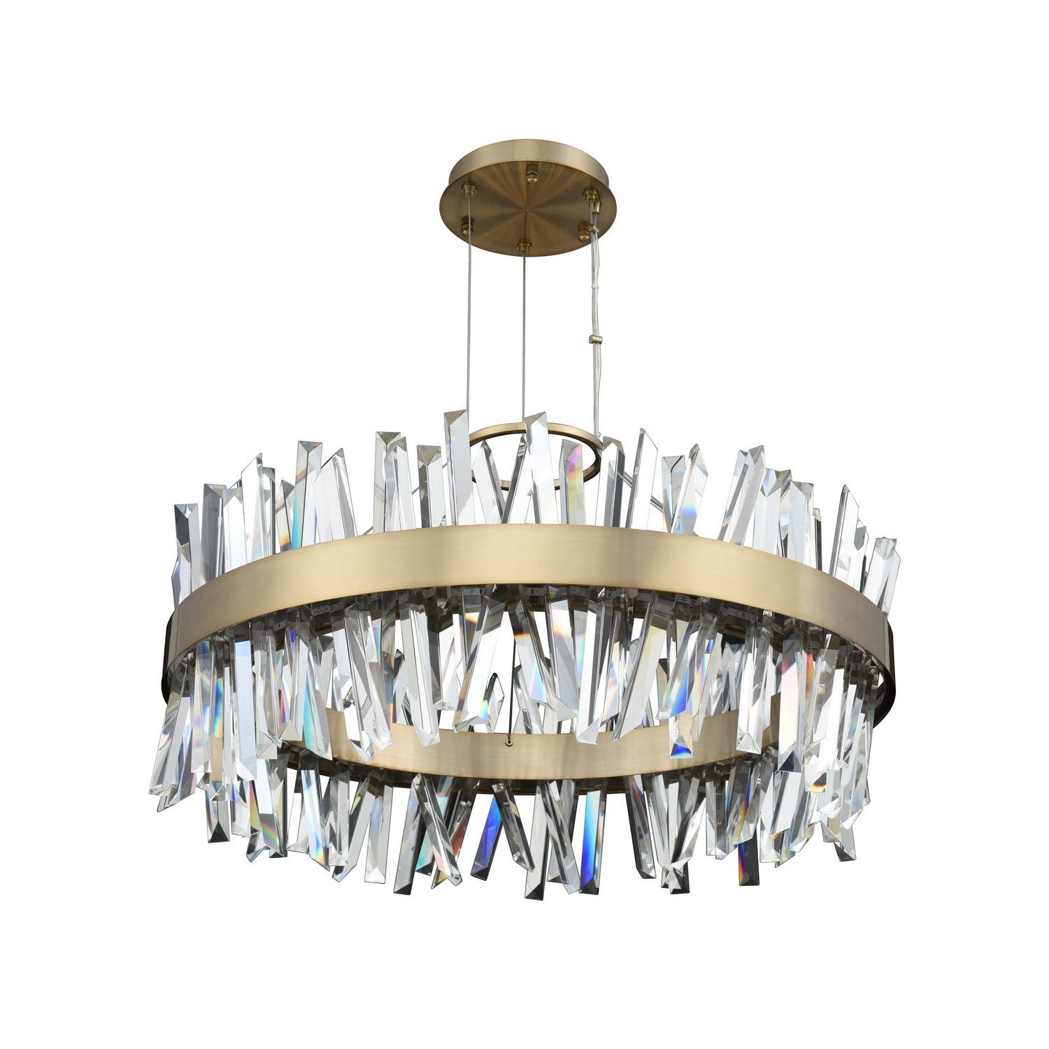 Allegri - 030255-038 - LED Pendant - Glacier - Brushed Champagne Gold
