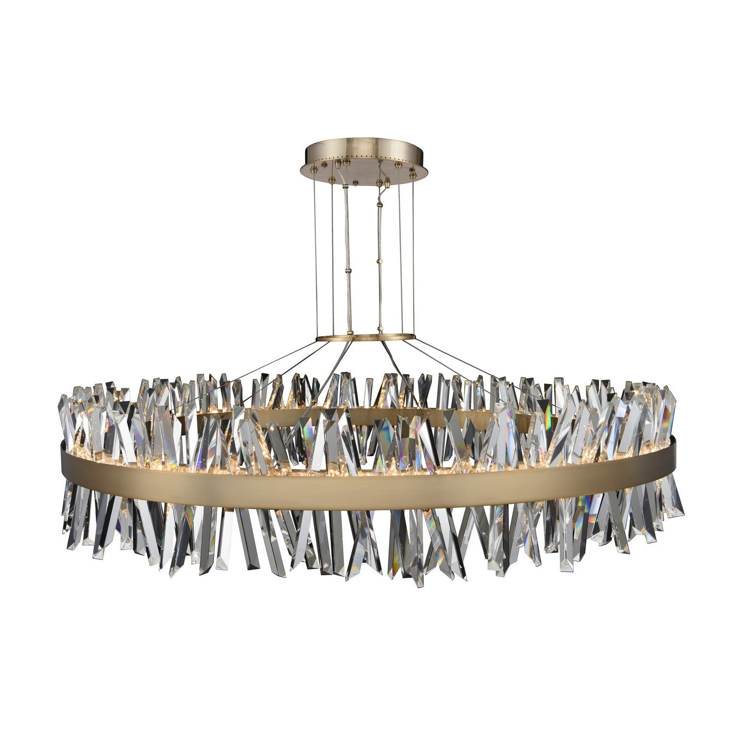 Allegri - 030257-038 - LED Pendant - Glacier - Brushed Champagne Gold