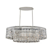 Allegri - 033260-014-FR001 - Six Light Island Pendant - Kasturi - Polished Silver