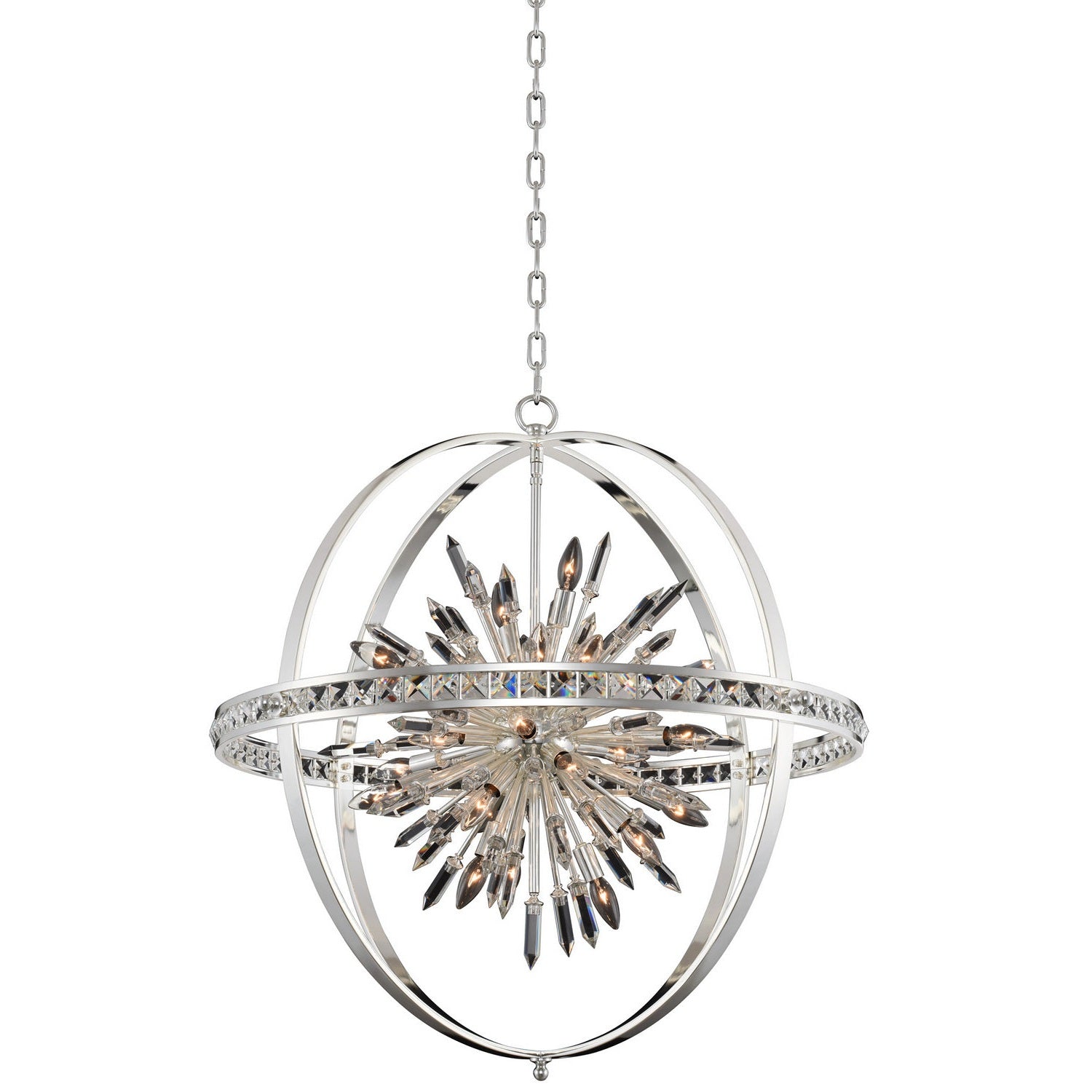 Allegri - 033652-014-FR001 - 24 Light Pendant - Angelo - Polished Silver