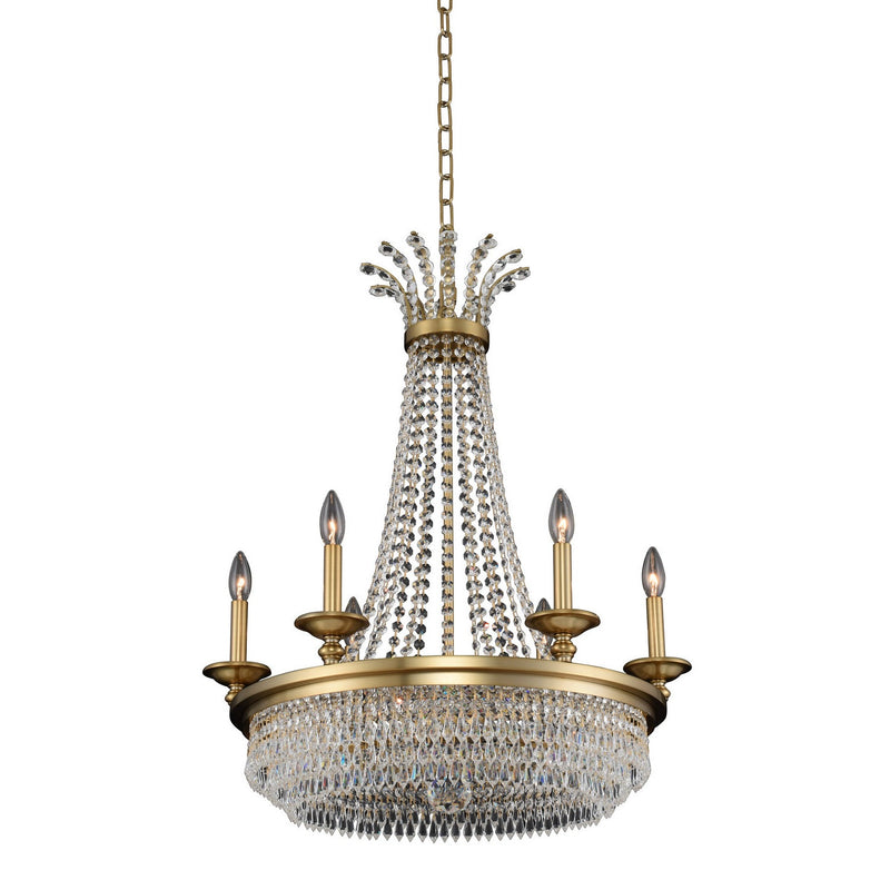 Allegri - 033970-044-FR001 - Six Light Chandelier - Tavo - Winter Brass