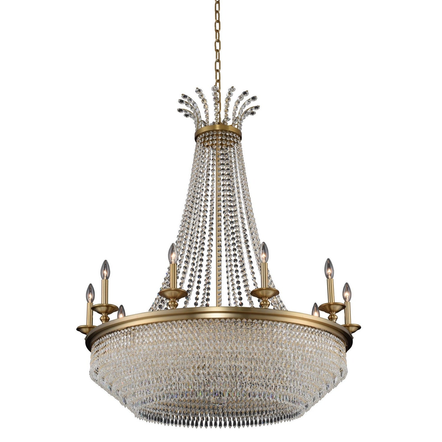 Allegri - 033972-044-FR001 - Ten Light Chandelier - Tavo - Winter Brass