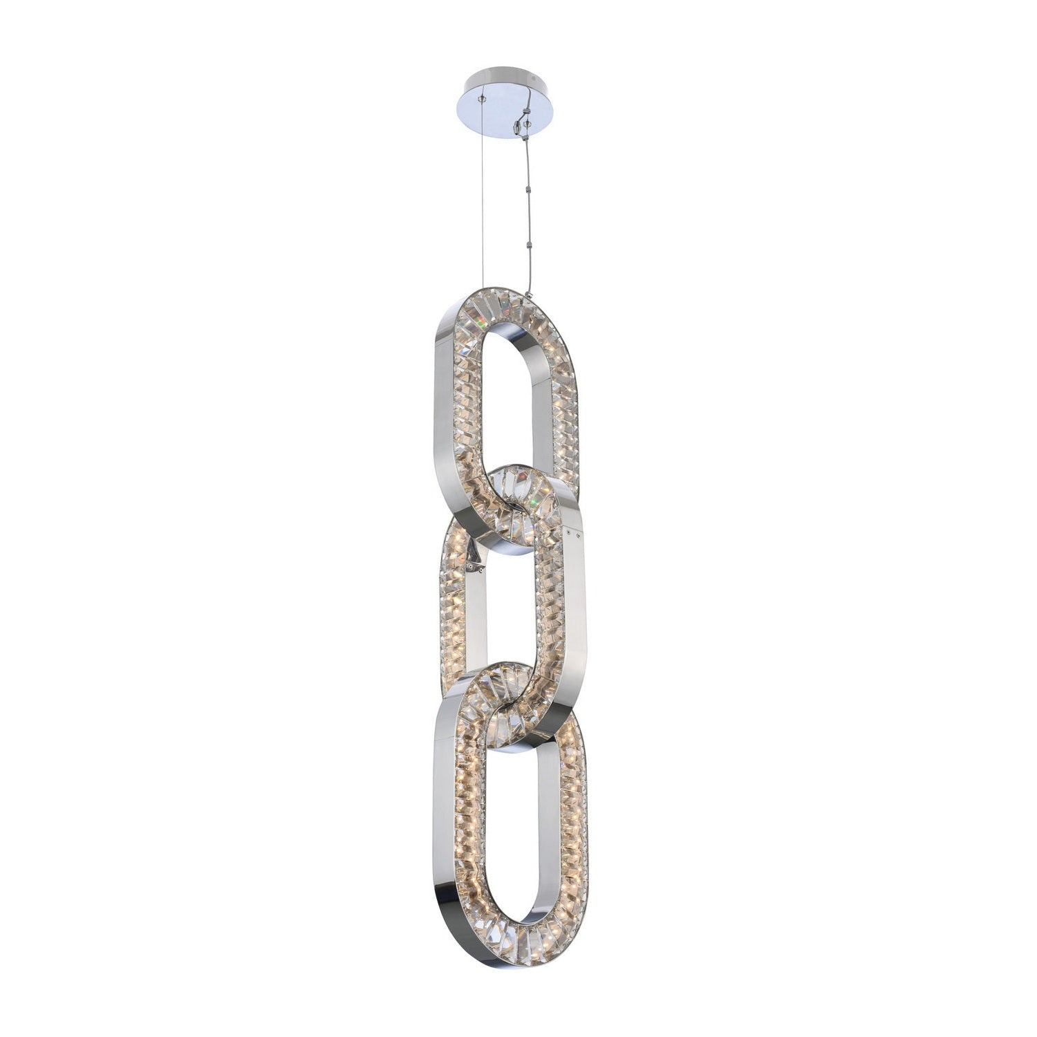 Allegri - 034350-010-FR001 - LED Foyer Pendant - Catena - Chrome