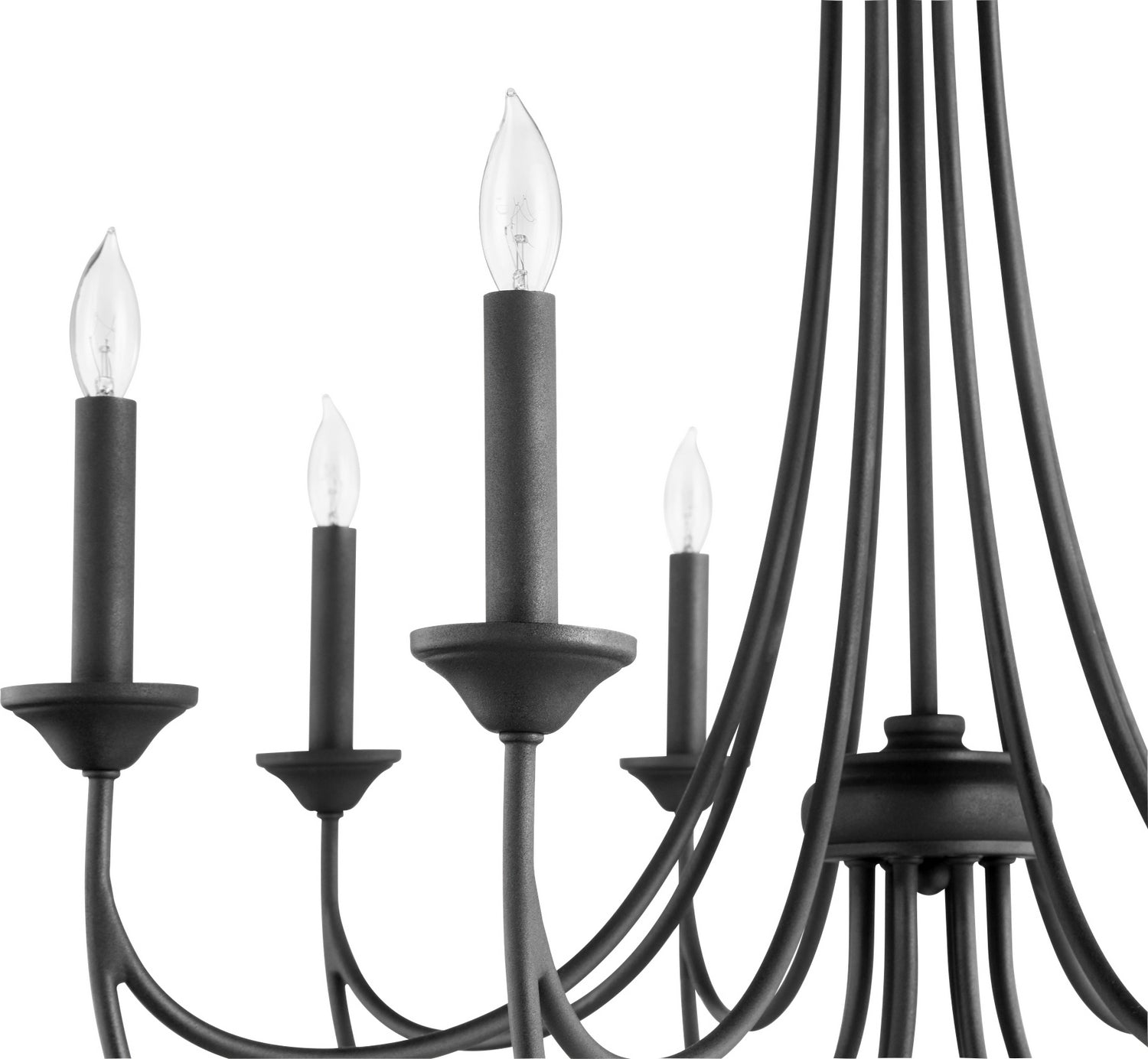Quorum - 6250-8-69 - Eight Light Chandelier - Brooks - Textured Black